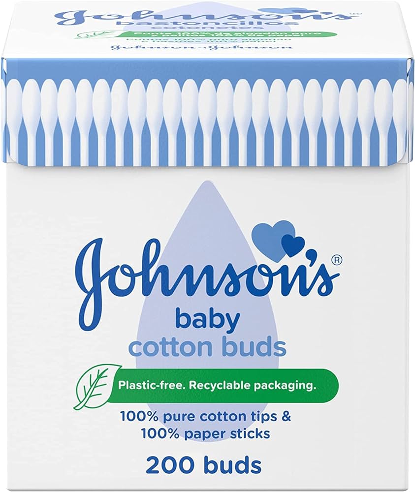 JOHNSON AND JOHNSON COTTON BUDS 200 PIECES