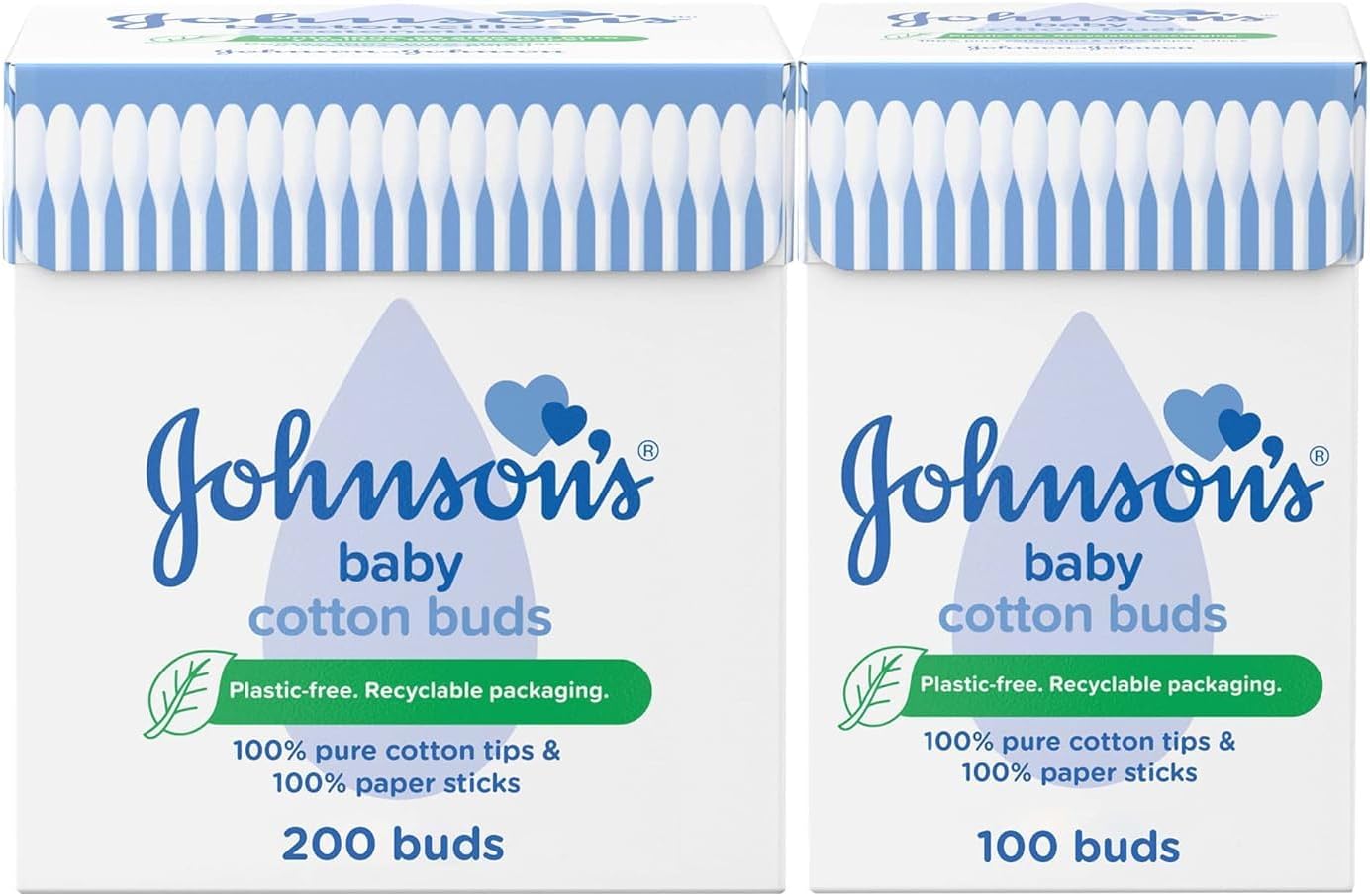 JJ COTTON BUDS 200 PIECES (OFFER 100 PIECES FREE)