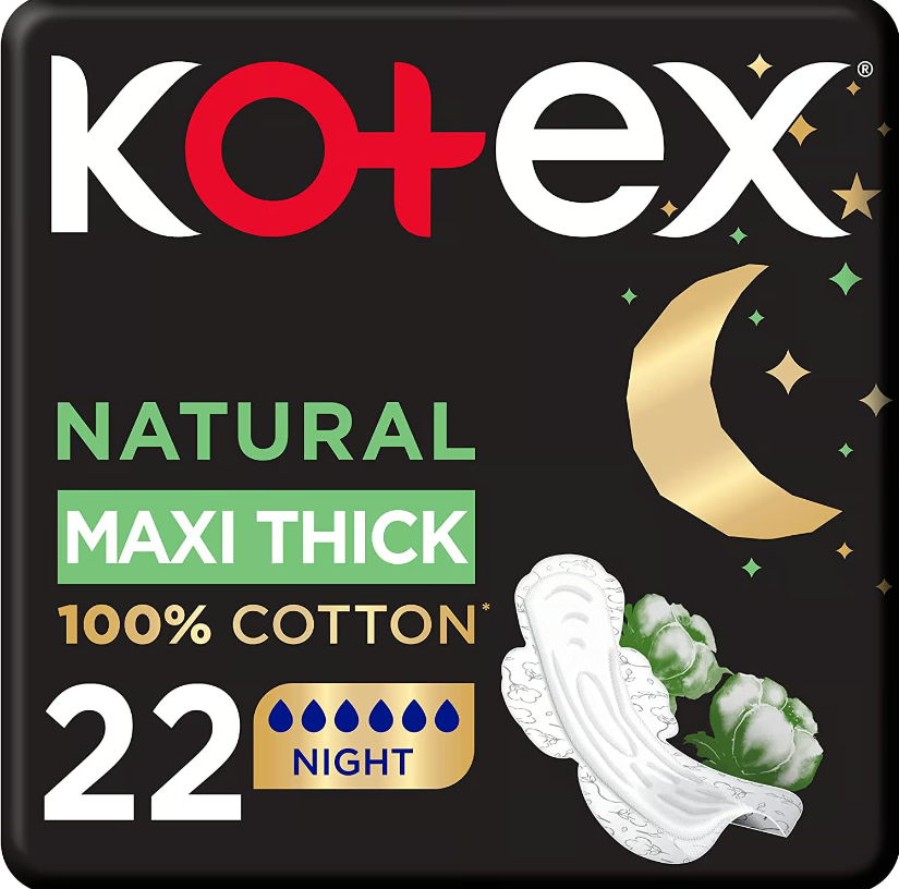 KOTEX NATURAL PROTECTION NIGHT 22 PADS