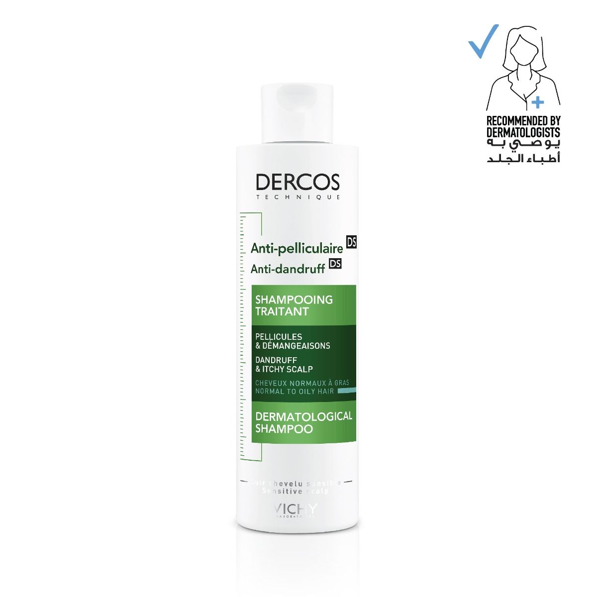 VICHY DERCOS ANTI-DANDRUFF SHAMPOO FOR GREASY AND NORMAL HAIR 200 ML