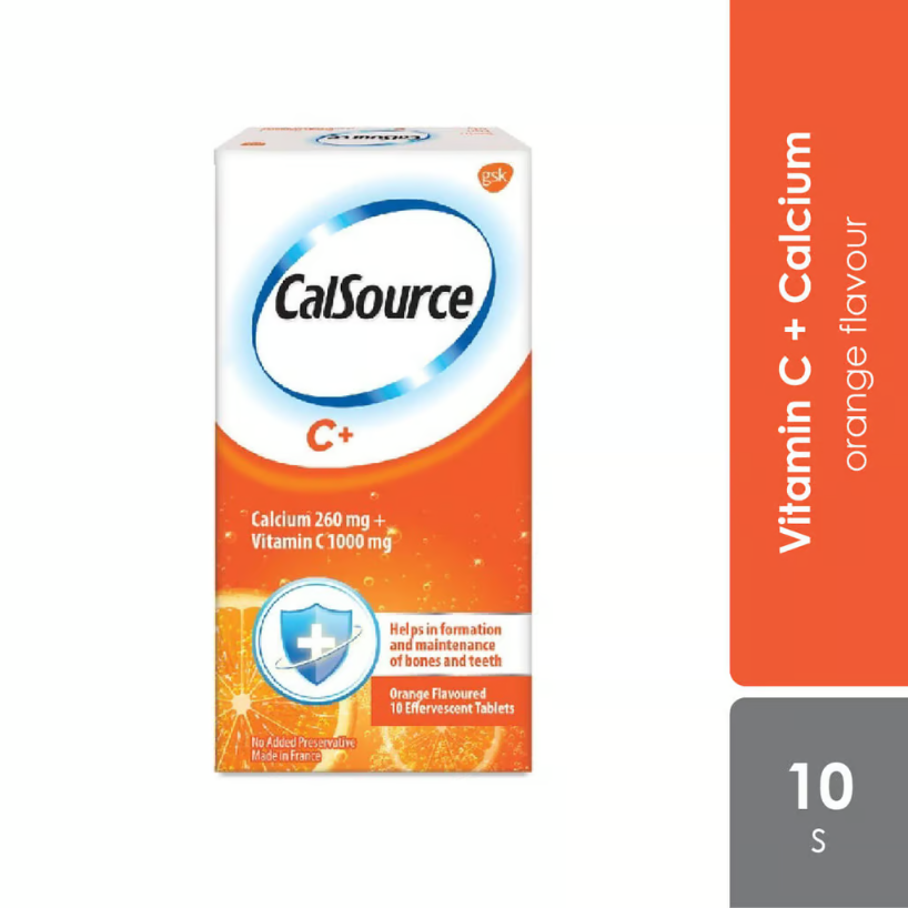 CalSource Ca-C1000 MG 10 EFFERVESCENT TABLETS