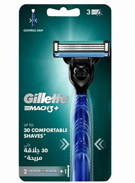 GILLETTE MACH3 PLUS 2 RAZORS