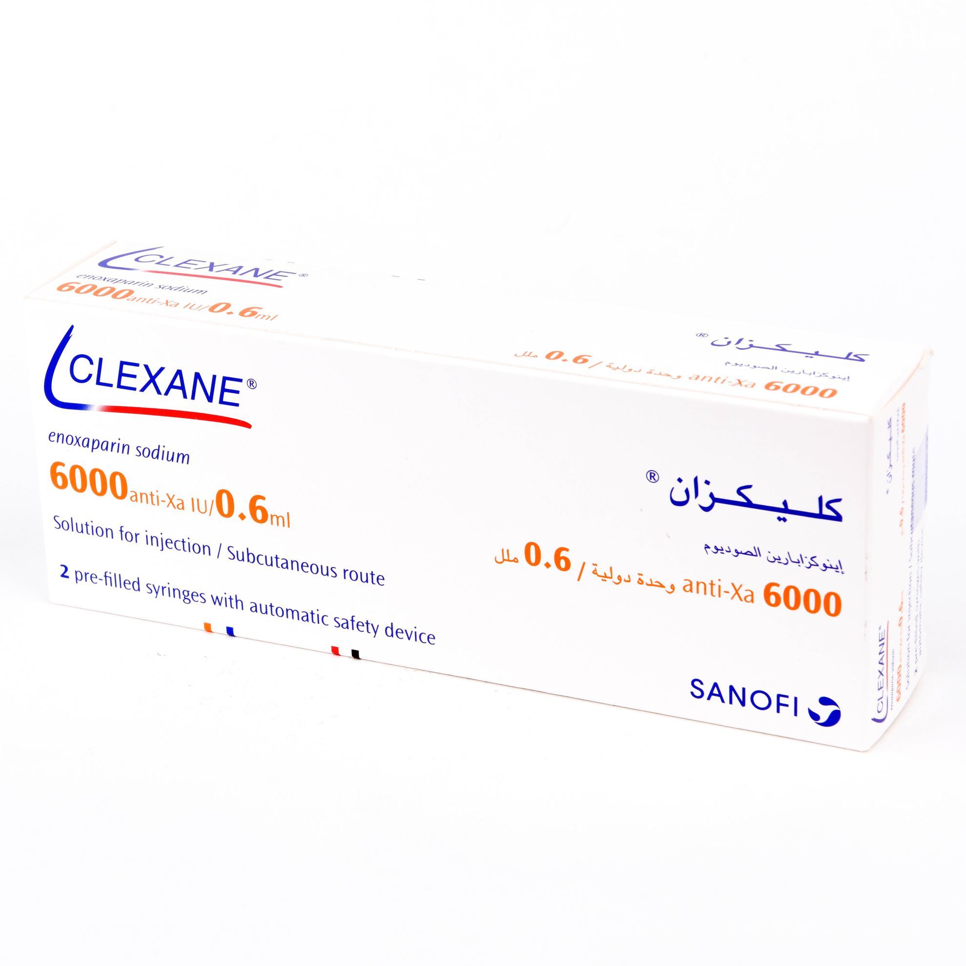 CLEXANE 60 MG 2 PRE FILLED SYRINGES