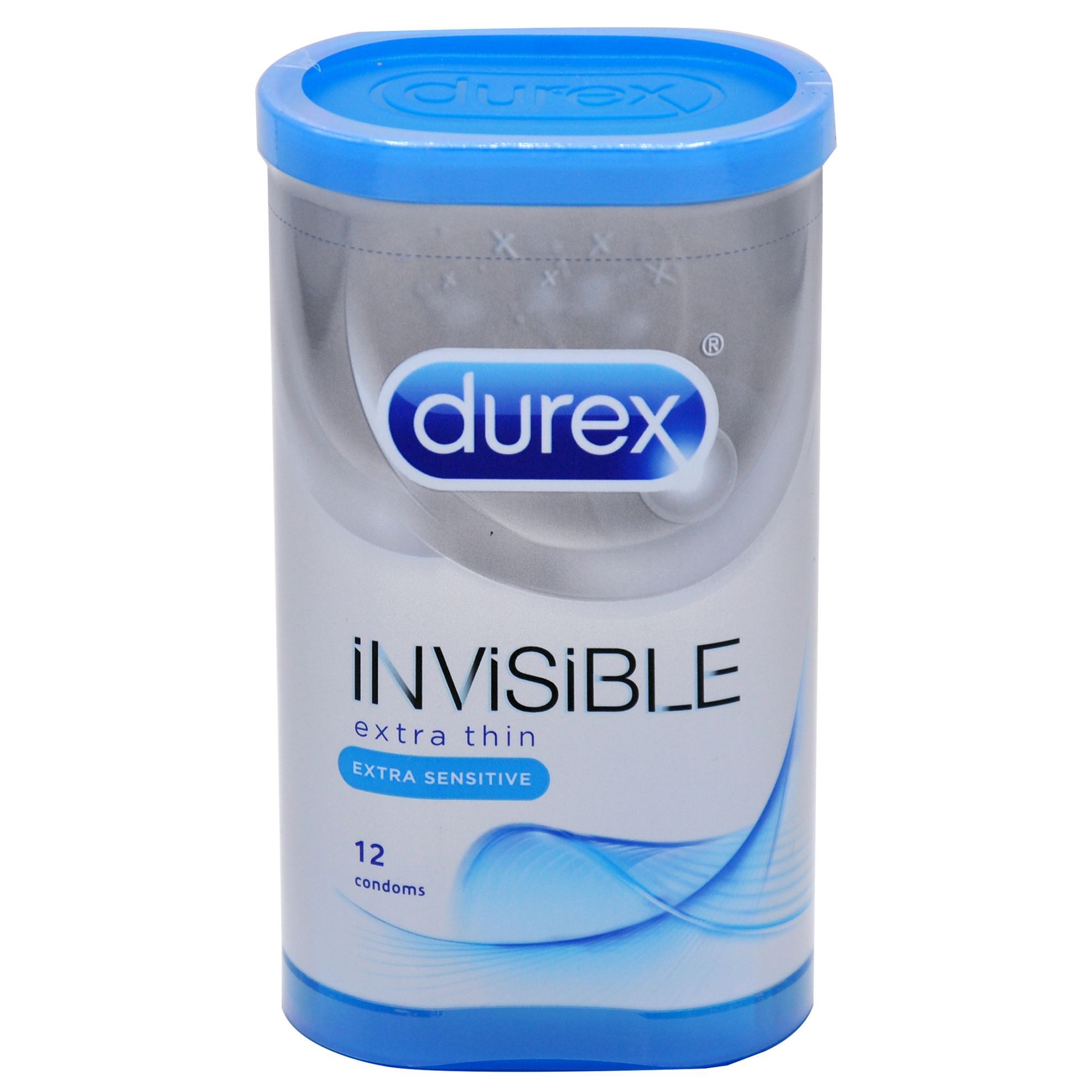 DUREX INVISIBLE COND 12'S