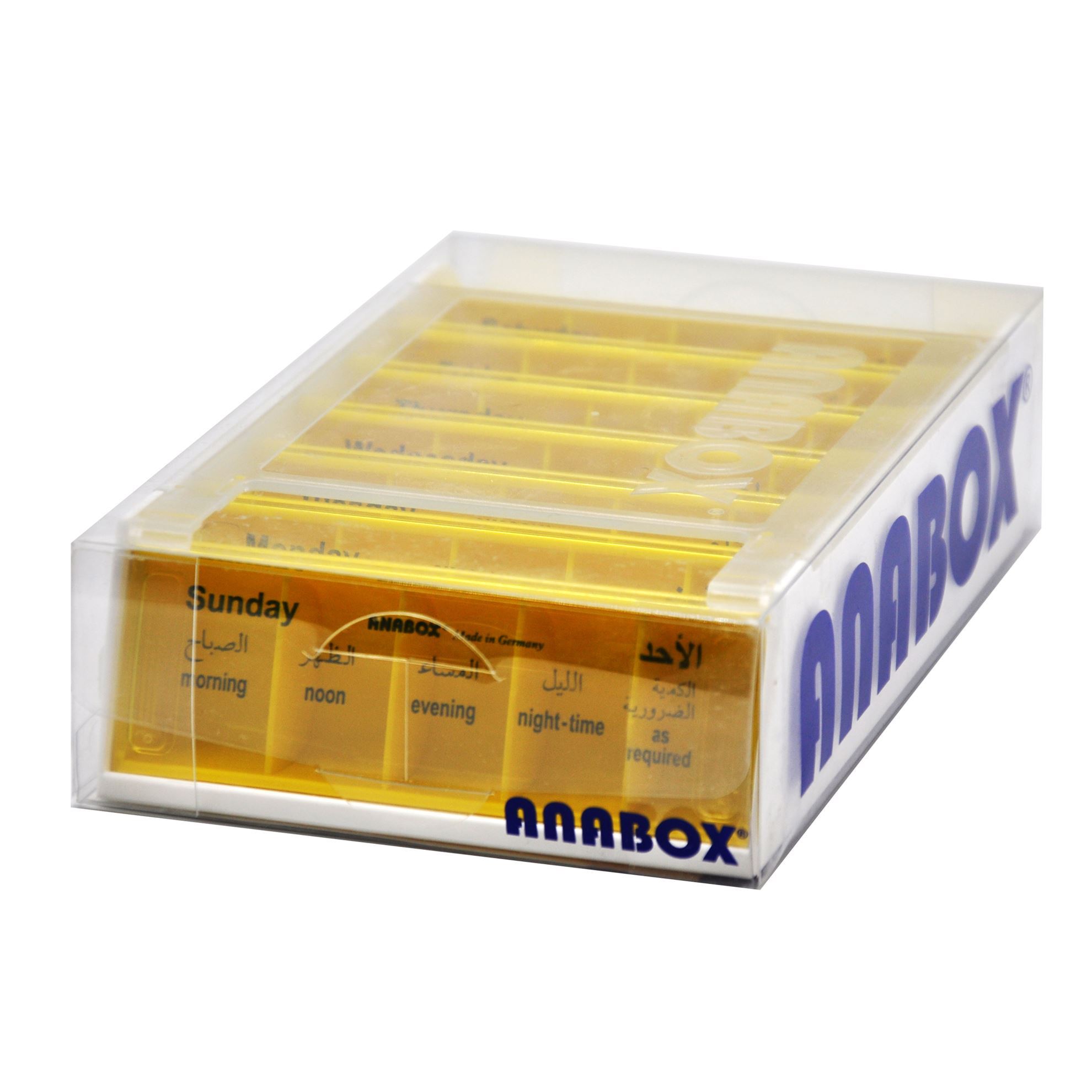 ANABOX PILL BOX - ALL MEDICINES 7 DAYS