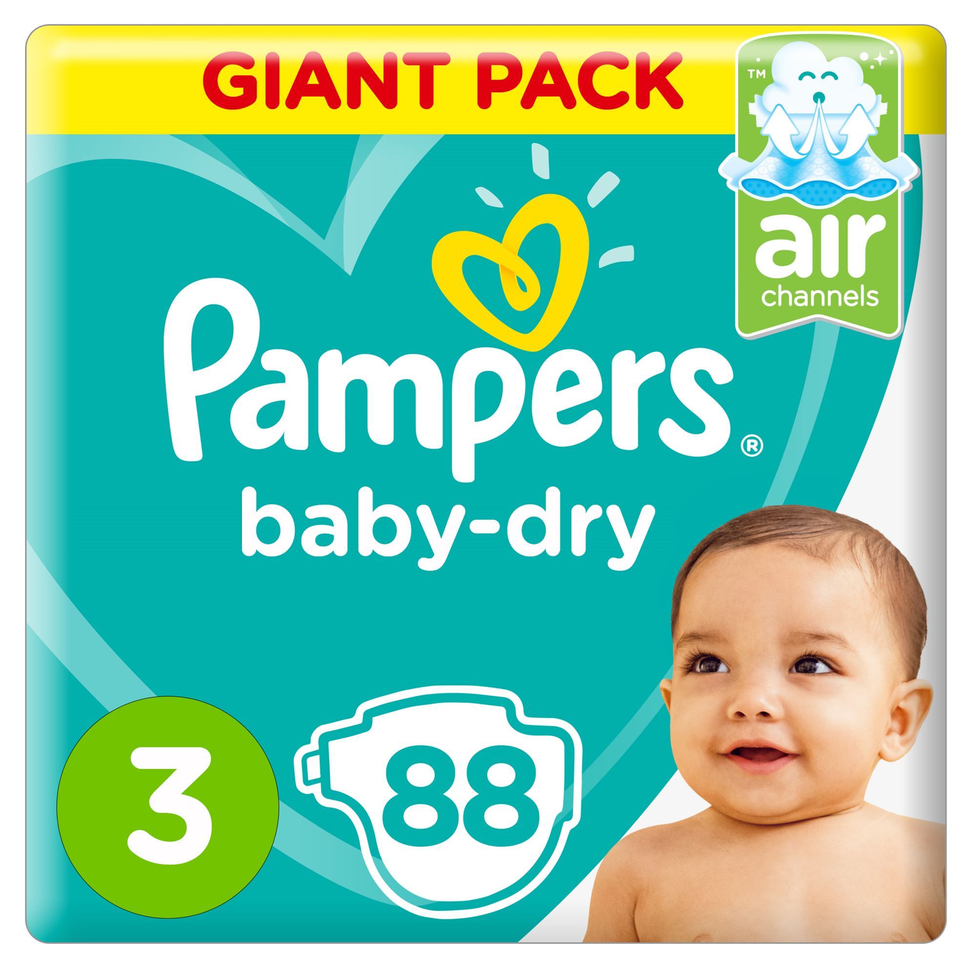 PAMPERS SIZE (3) 88 DIAPERS