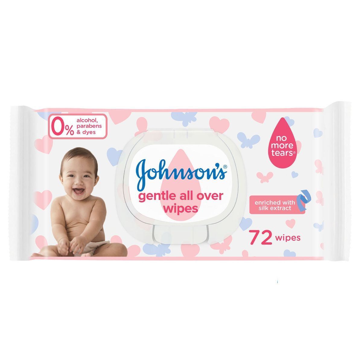 JOHNSON AND JOHNSON BABY GENTLE ALL OVER WIPES 72 PIECES