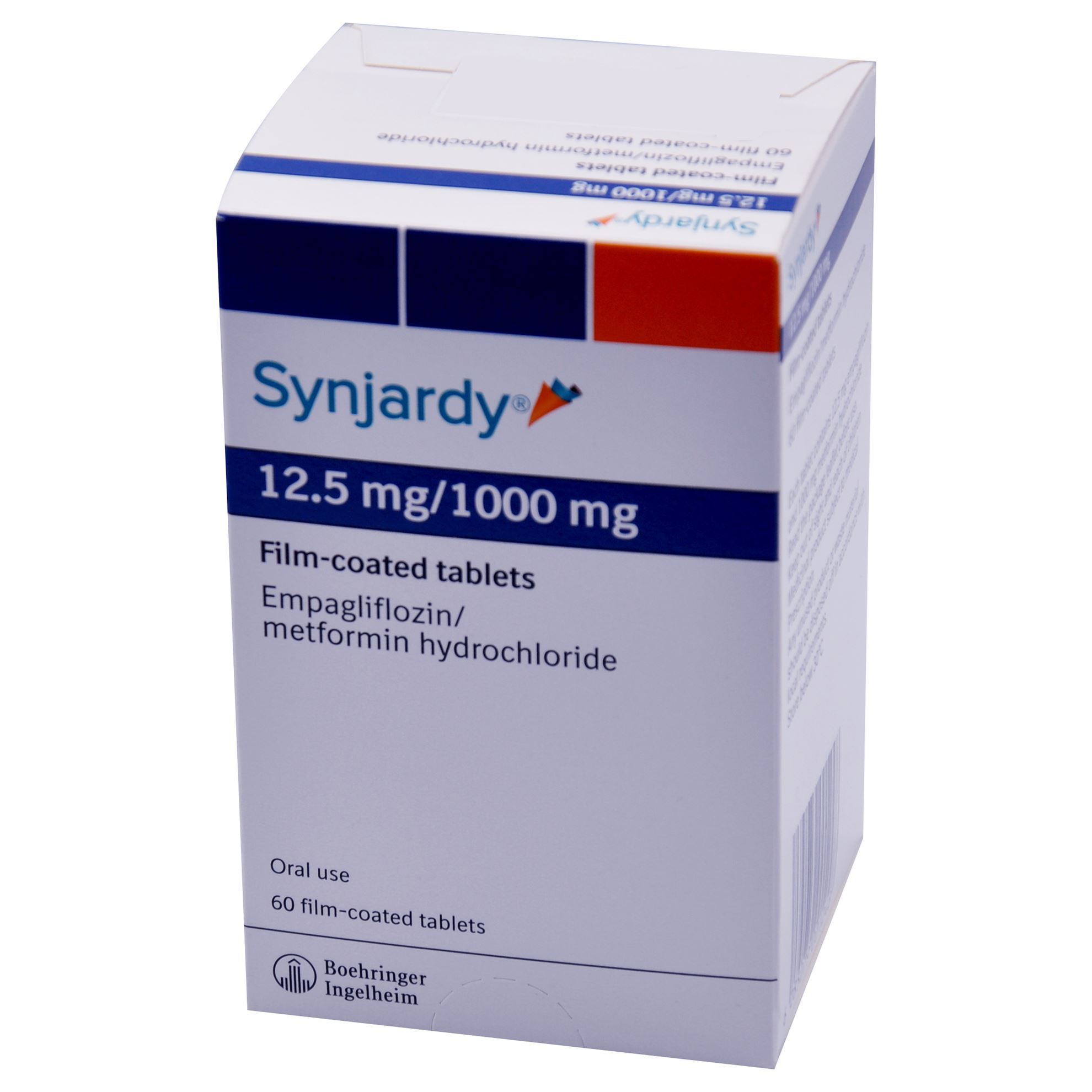 SYNJARDY 12.5 / 1000 MG 60 TABLETS