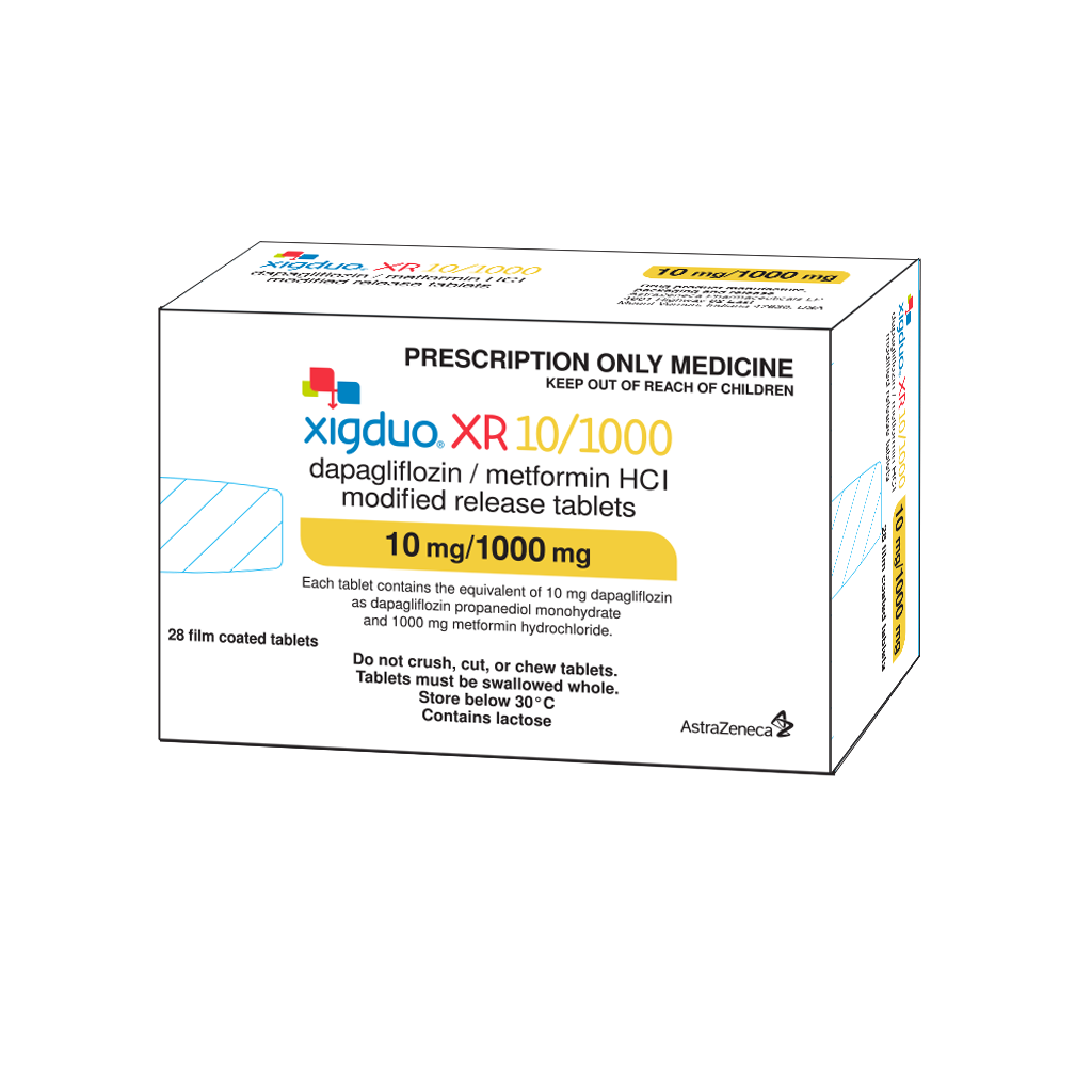 XIGDUO XR 10 / 1000 MG 28 TABLETS