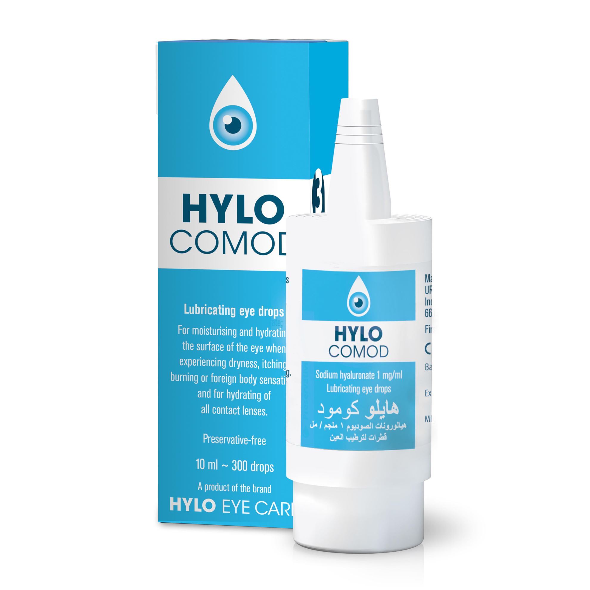 HYLO-COMOD 0.1% EYE DROPS 10 ML