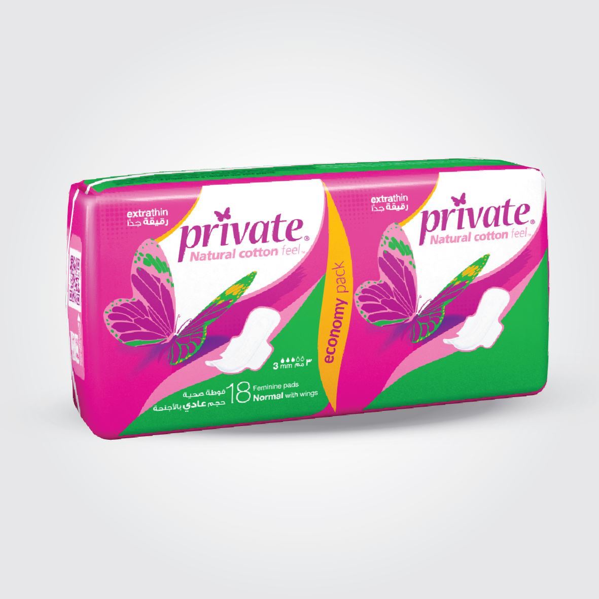 PRIVATE EXTRA THIN NORMAL 18 PADS