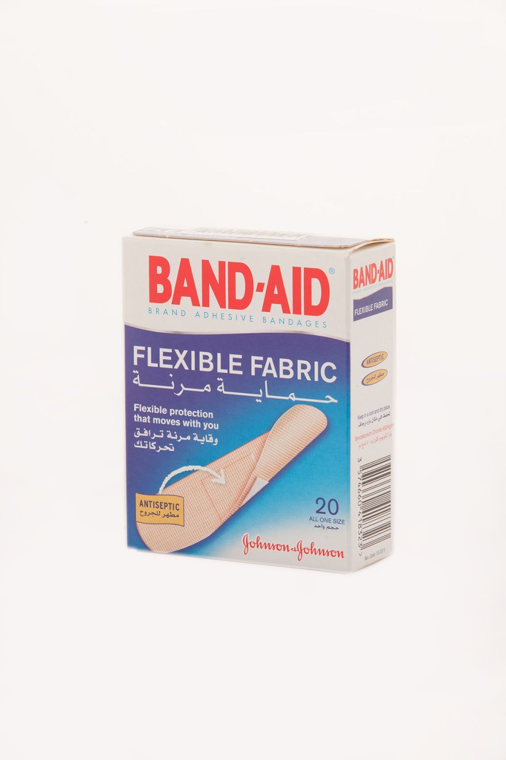BAND-AID FLEXIBLE FABRIC BANDAGES 20 PIECES