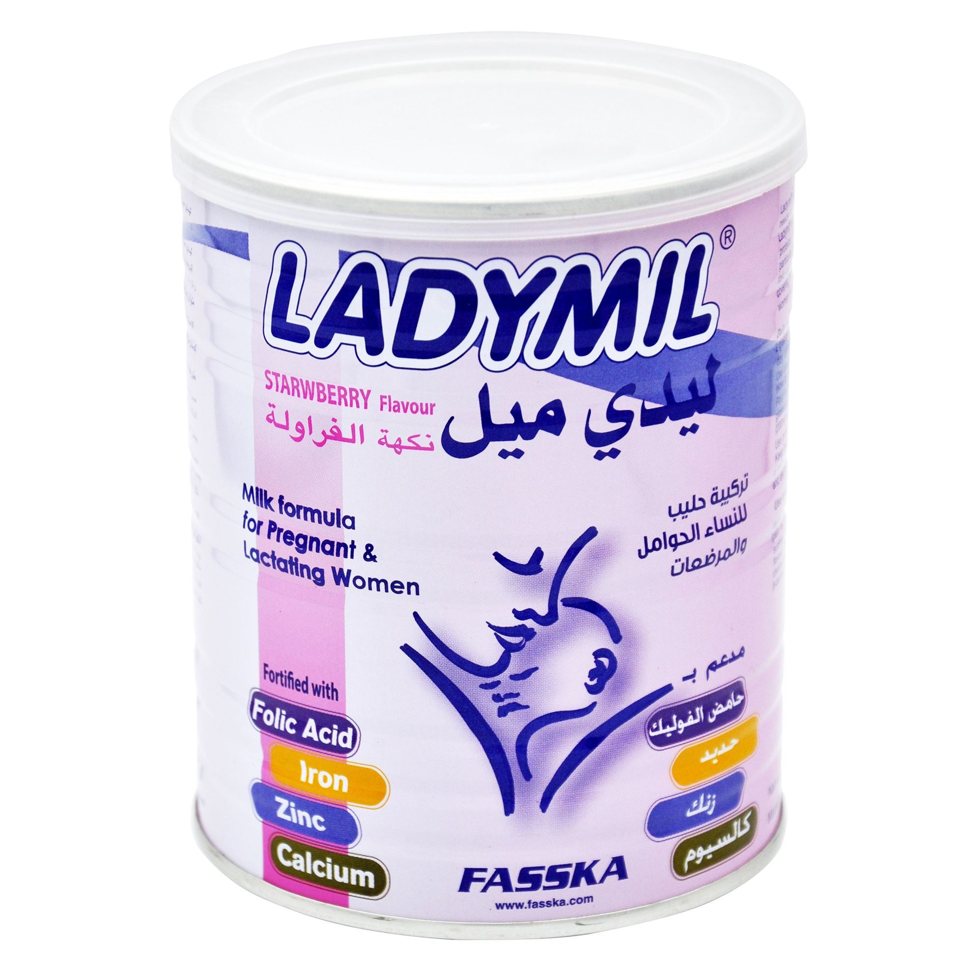 LADYMIL POWDER STRAWBERRY 400 GM