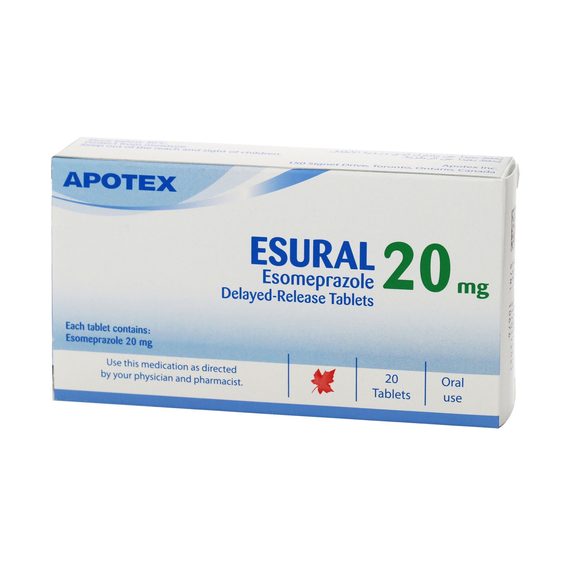 ESURAL 20 MG 20 TABLETS Dr. Sulaiman Al Habib Pharmacy