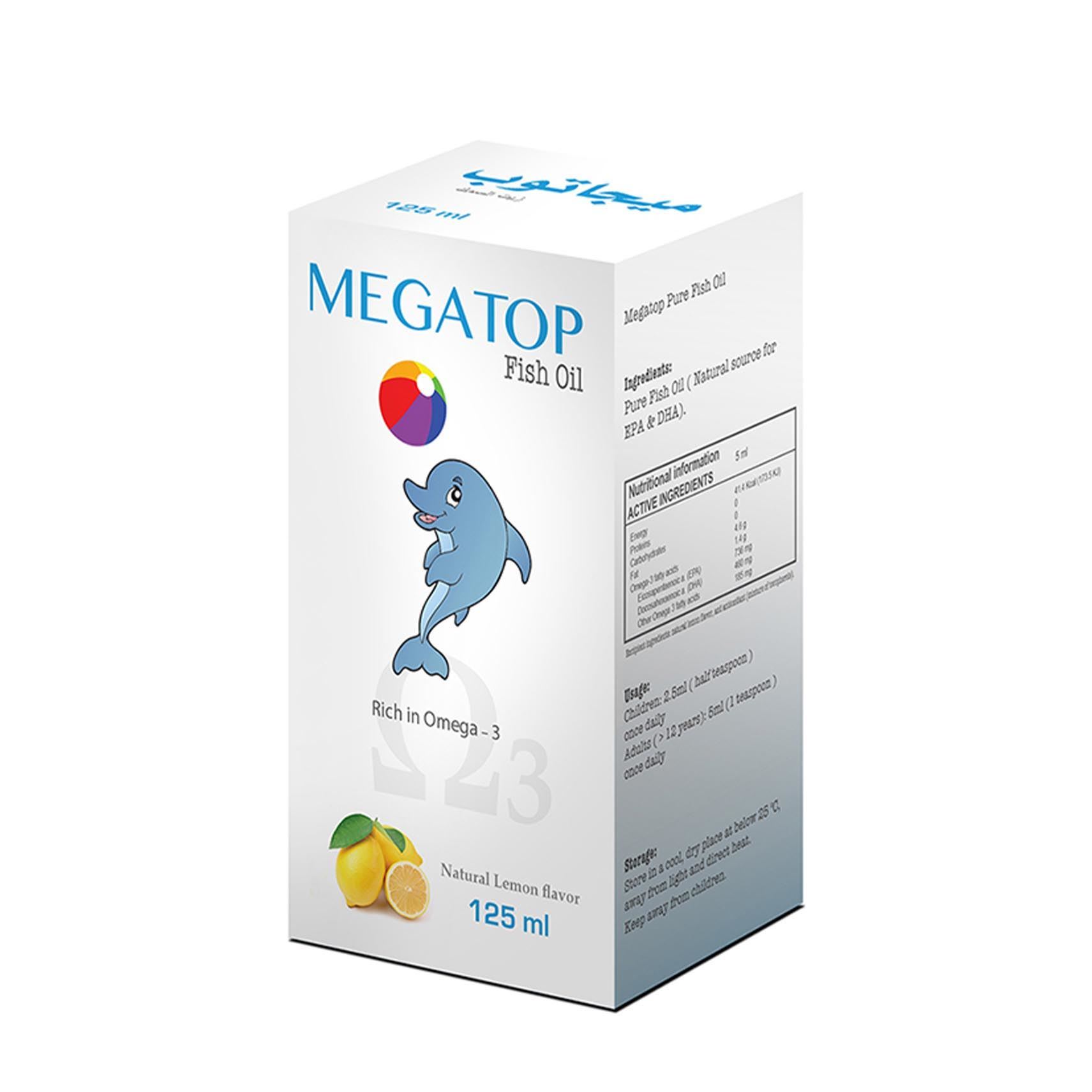MEGATOP FISH OIL SYRUP 125 ML