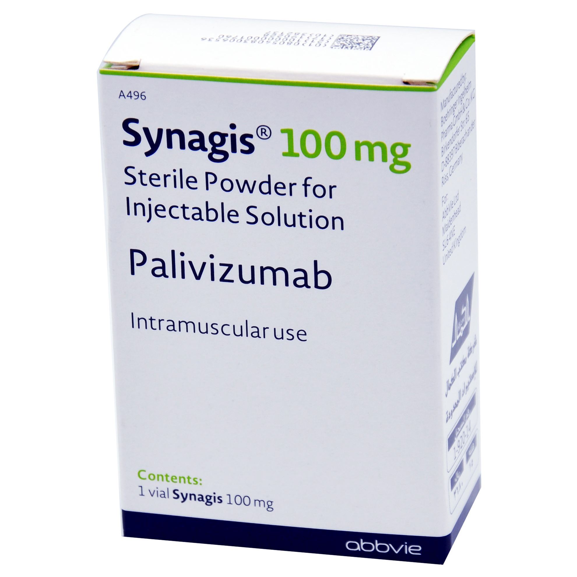 SYNAGIS 100 MG VACCINE