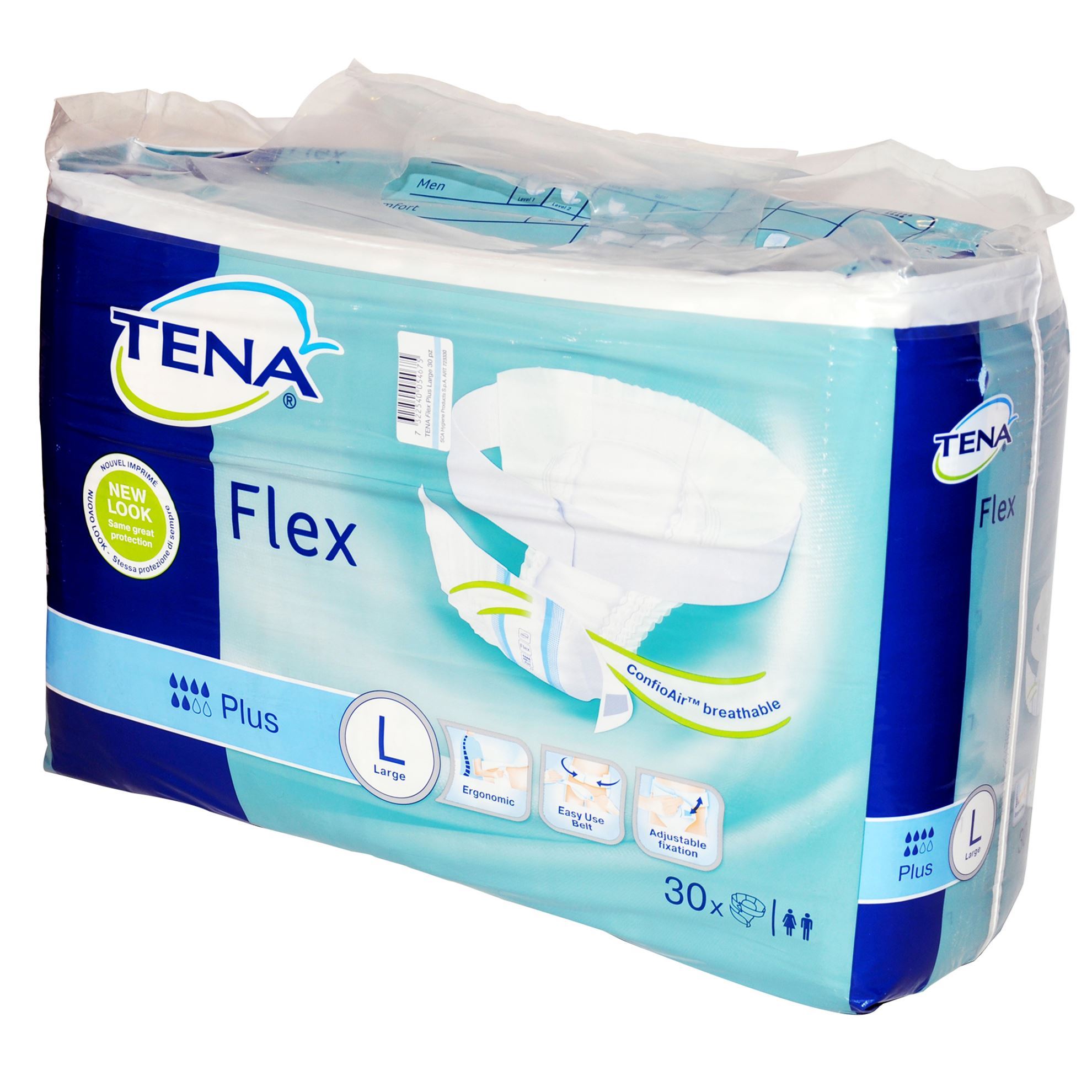 TENA FLEX PLUS LARGE 3*30 PCS