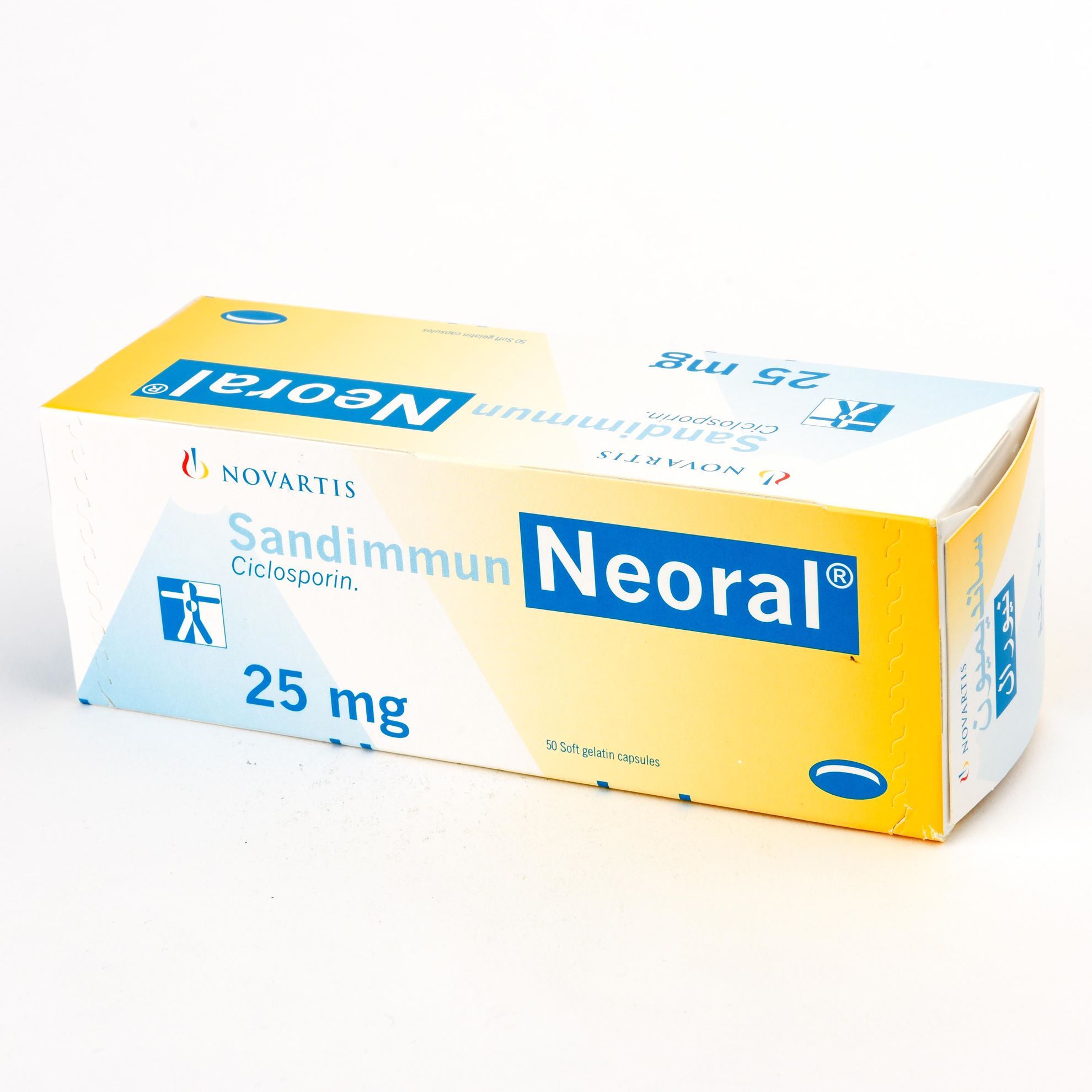 NEORAL 25 MG 50 CAPSULES