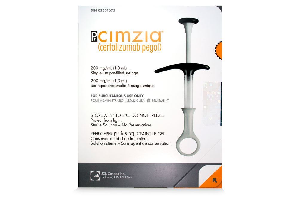 CIMZIA 200 MG / 1 ML 1 PREFILLED SYRINGE