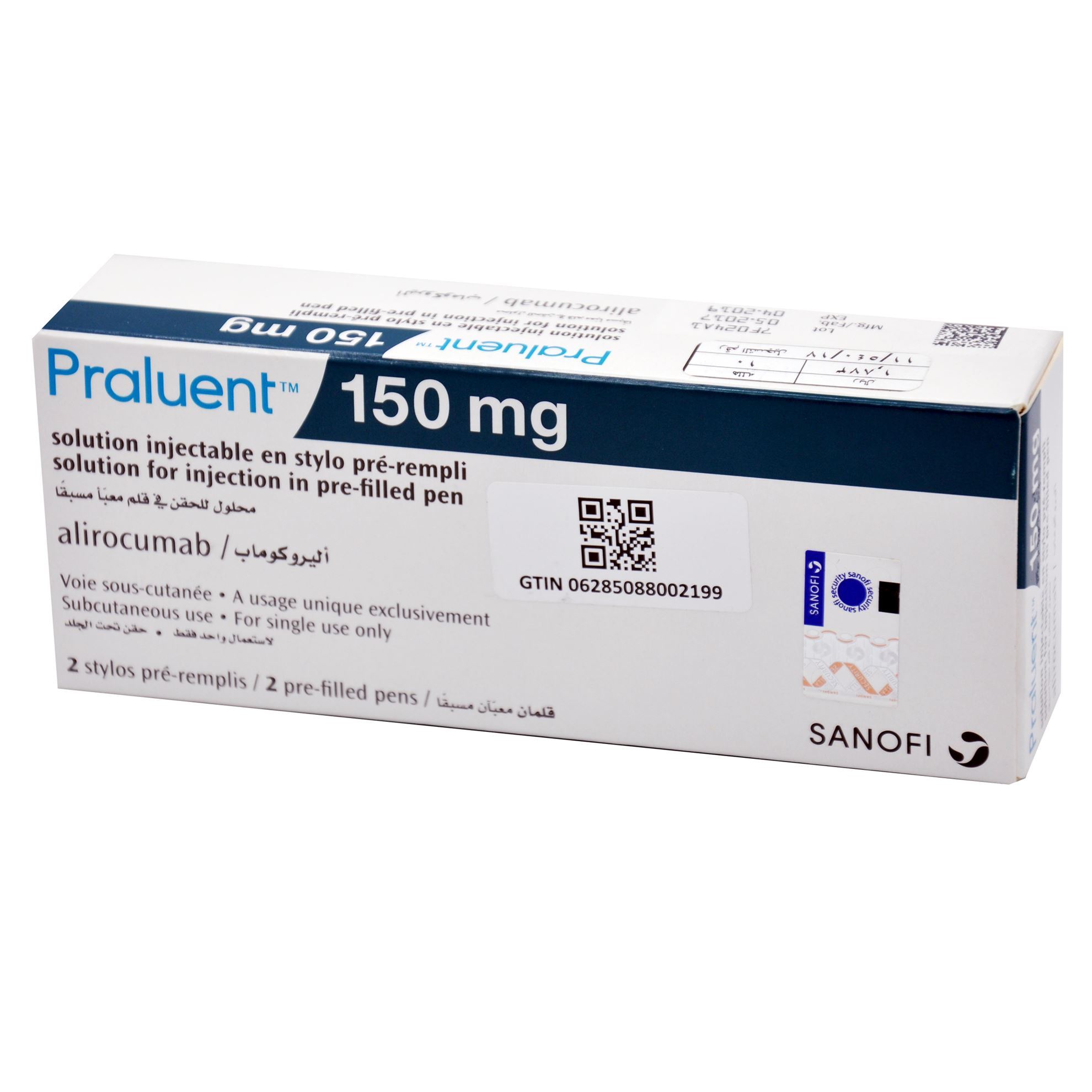 PRALUENT 150 MG 2 PREFILLED SYRINGES