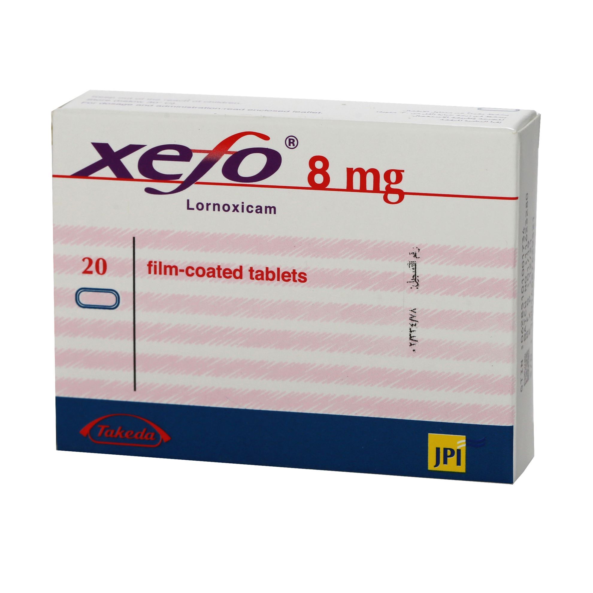 XEFO 8 MG 20 TABLETS