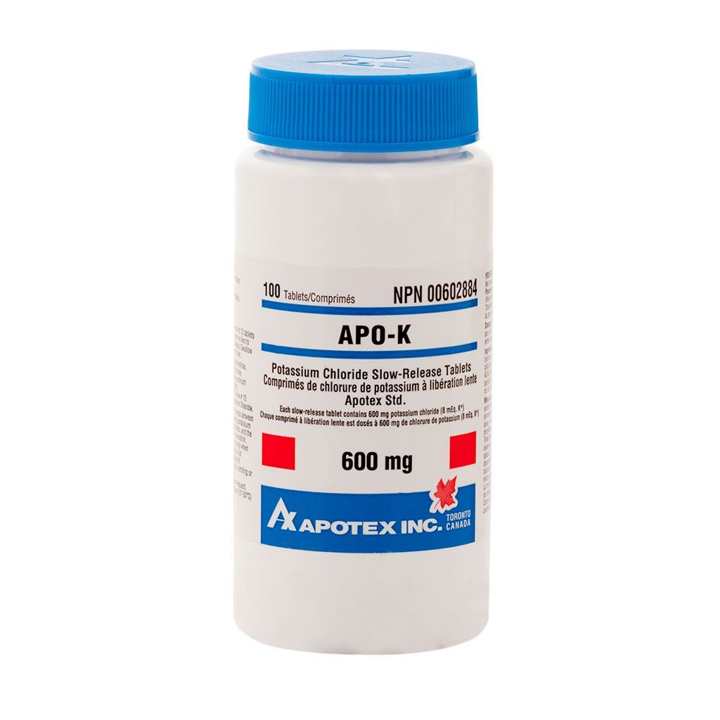 APO-K 600 MG 100 TABLETS