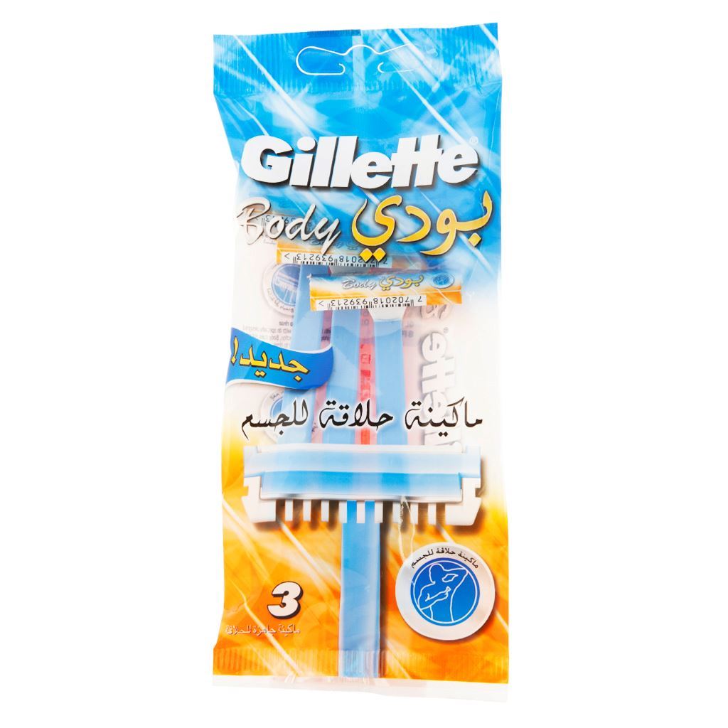 GILLETTE BODY 3 DISPOSABLE RAZORS