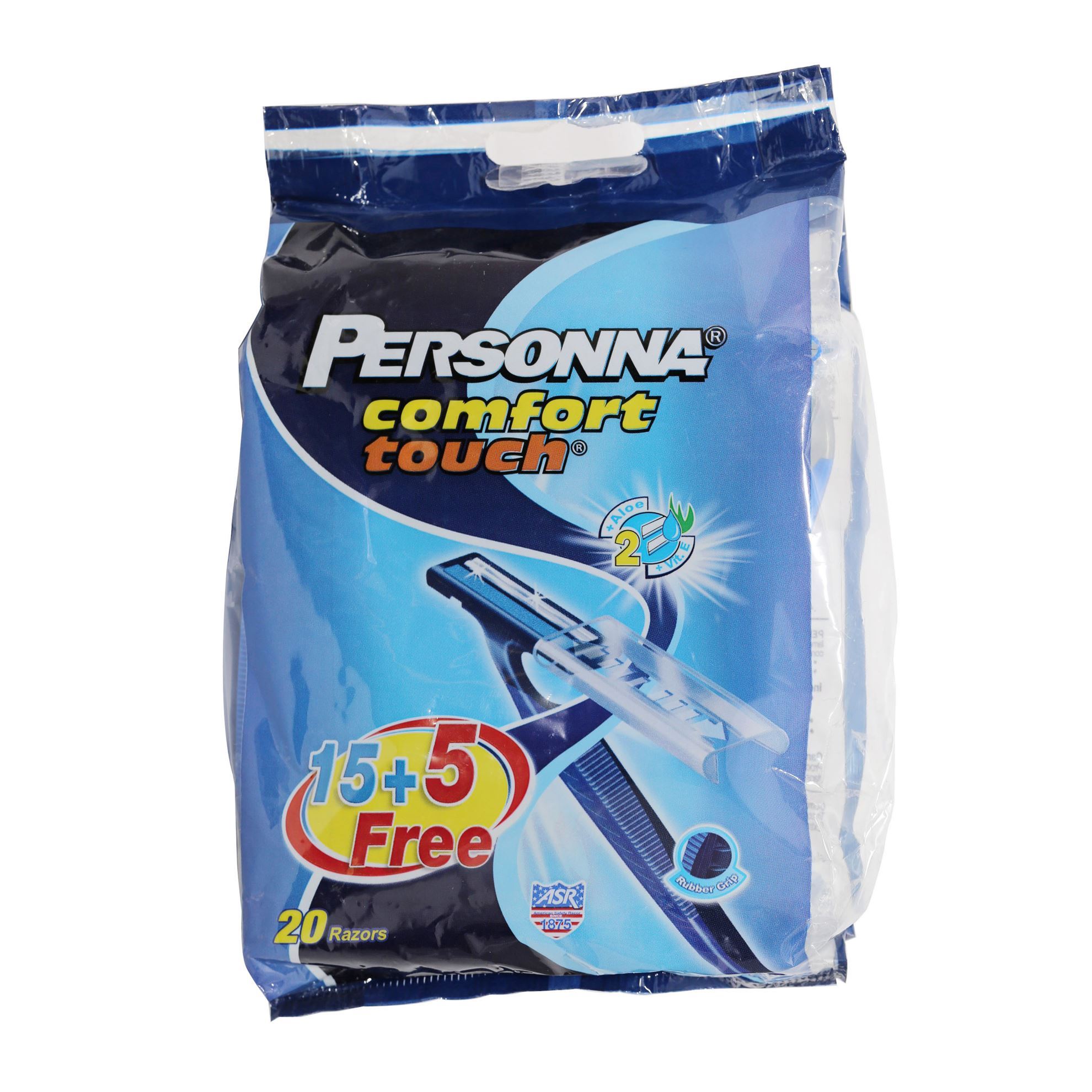 PERSONNA (4267) COMFORT TOUCH RAZORS 15 + 5 FREE PIECES