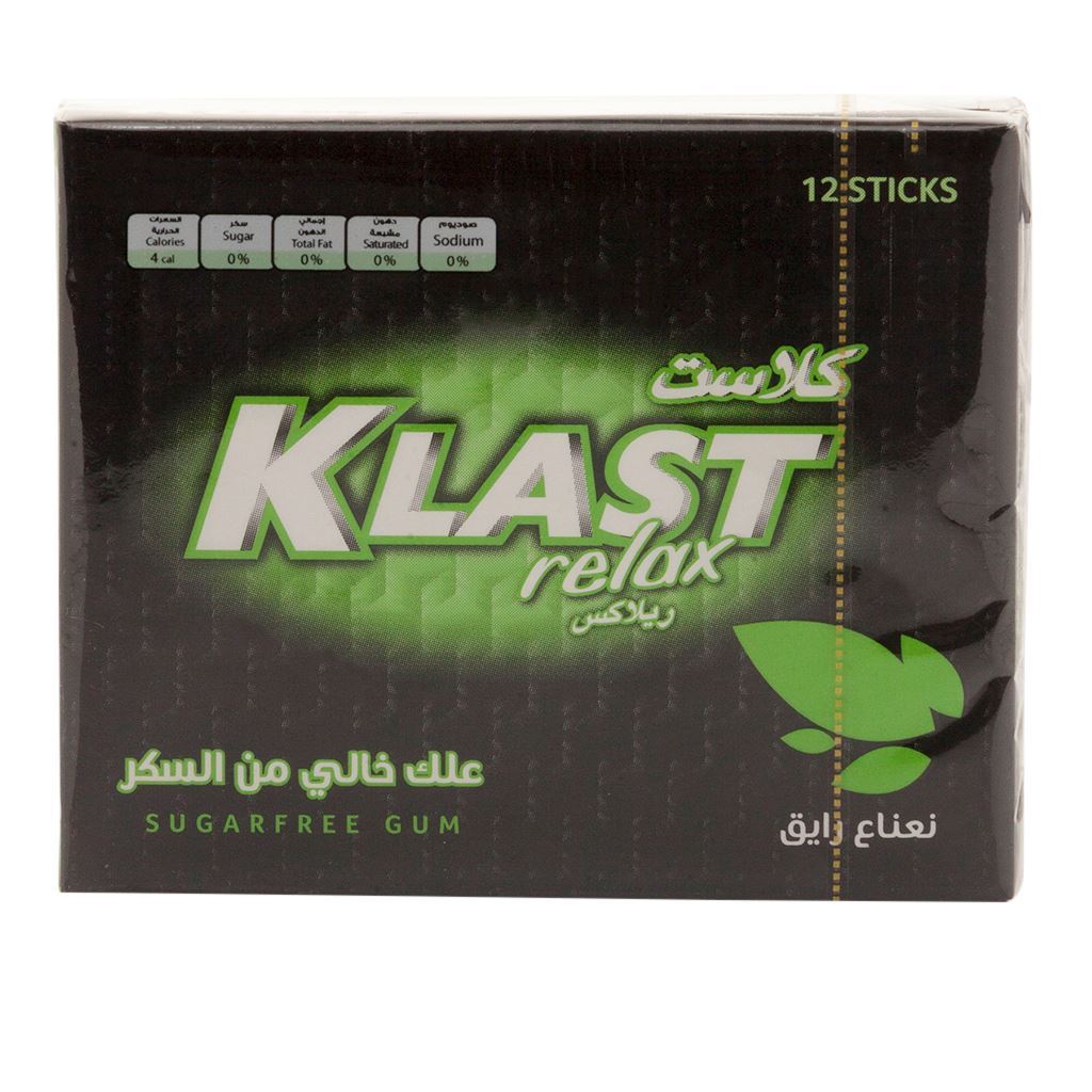 BATOOK KLAST RELAX MINT 12 CHEWING GUMS