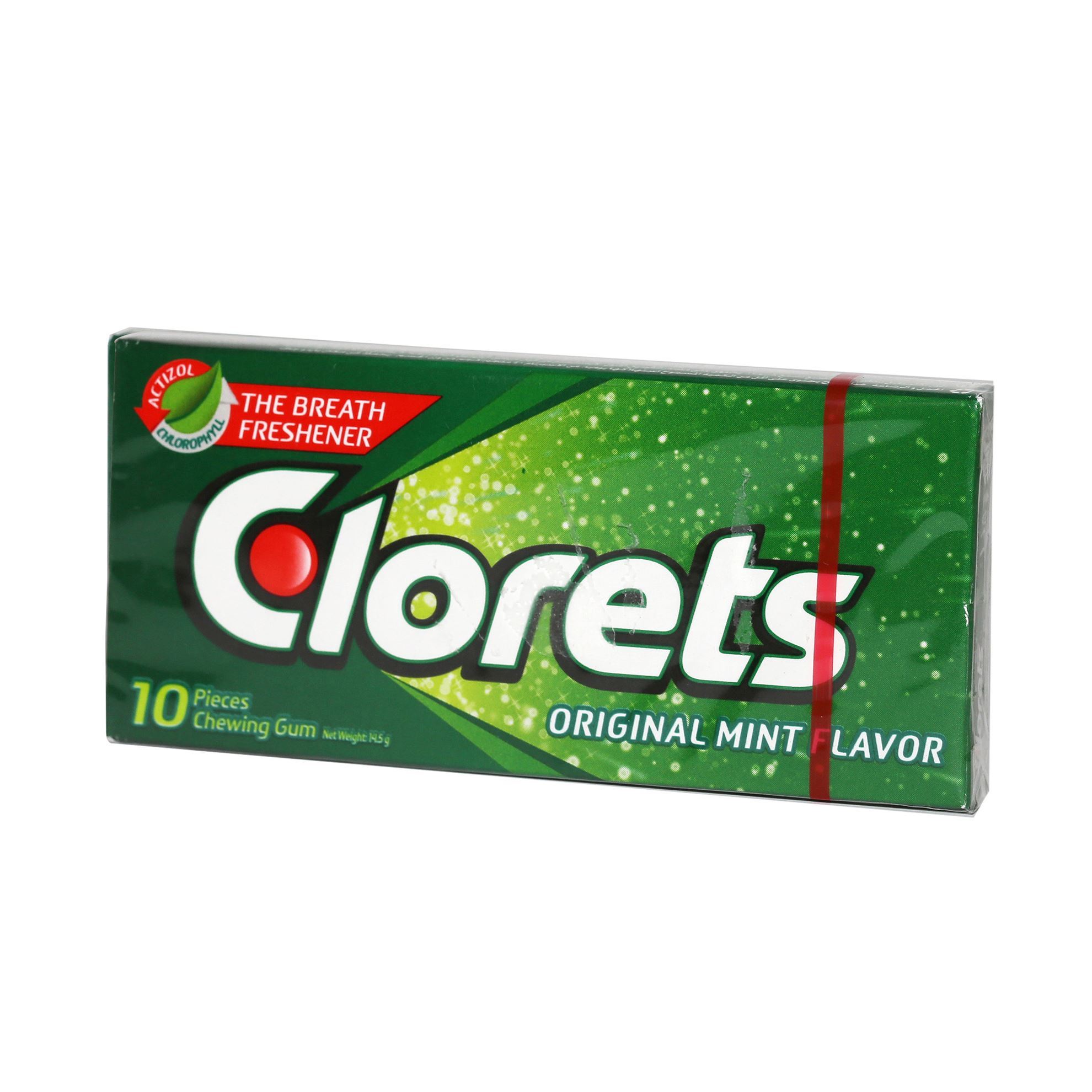 CLORETS GUM ORIGINAL MINT 10 PIECES