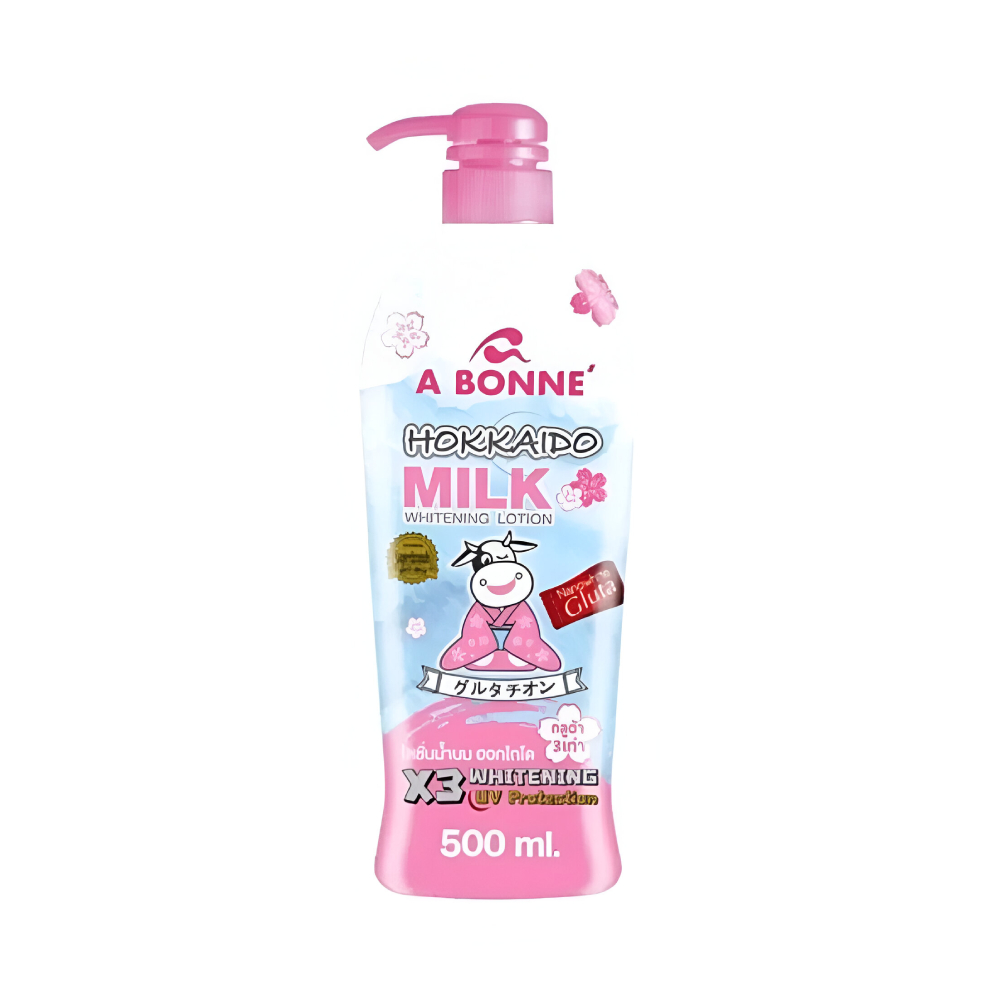 a bonne glutathione whitening lotion hokkaido milk 500 ml Vit4ever